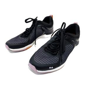 Ryka Graphite Training Sneakers Black Mesh Purple Size 6